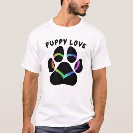 Welpe Liebe Rainbow Heart T-Shirt