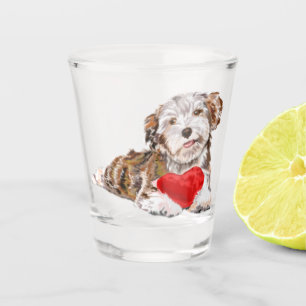 Welpe Liebe Schnapsglas