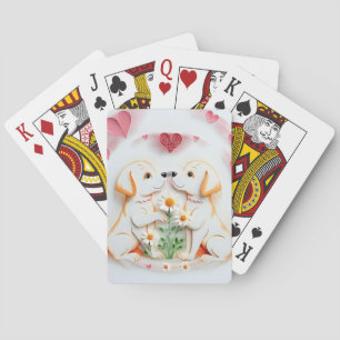 Welpe Liebe Spielkarten