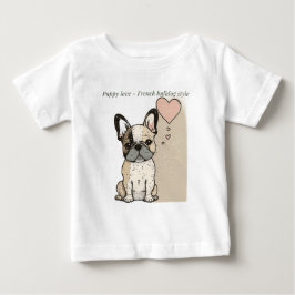 Welpe Liebe - Stile eines französischen Bulldoggen Baby T-shirt