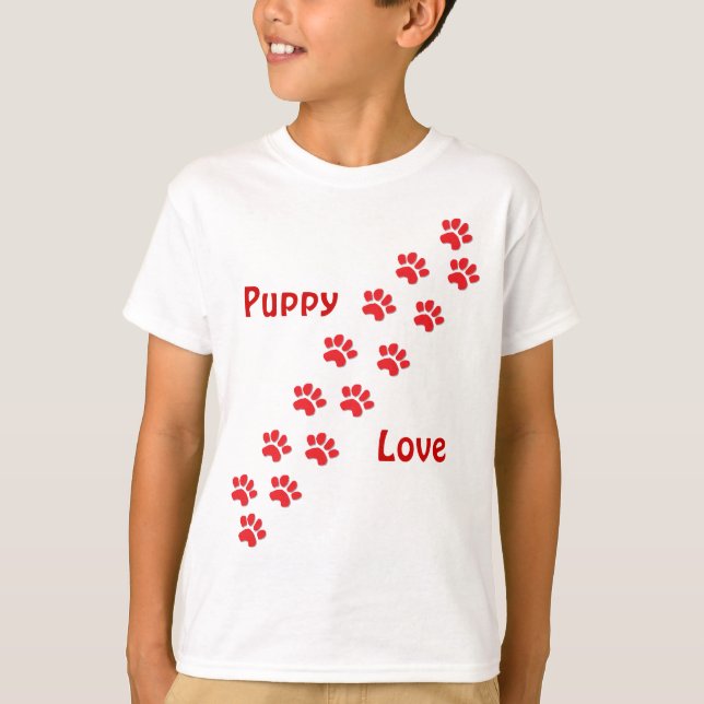 Welpe Liebe T-Shirt (Vorderseite)