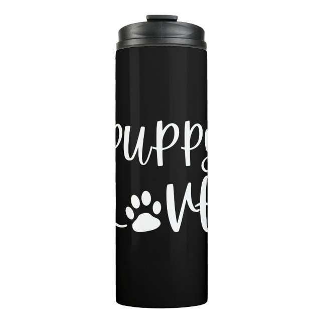 Welpe Liebe Thermosbecher (Vorderseite)