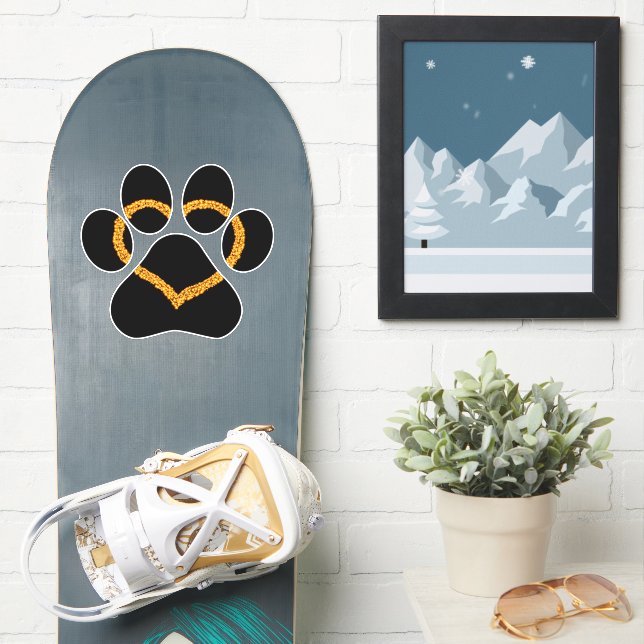 Welpe Liebe Vinyl Car Decal Aufkleber (Snowboard)