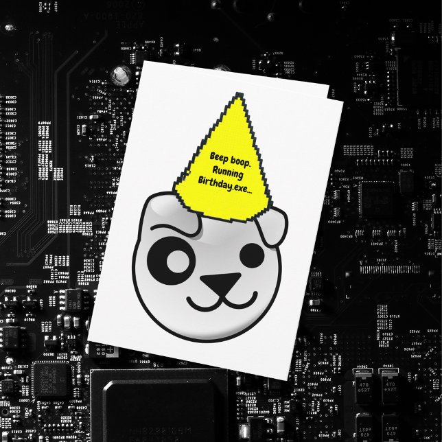 Welpe Linux Logo mit Geburtstag, Geburtstag, Gebur Karte (Von Creator hochgeladen)