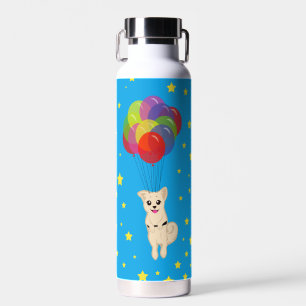 Welpe mit Balloons Trinkflasche