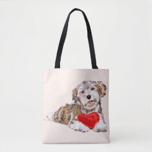 Welpe mit Heart Gift Toag
