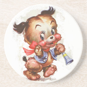 Welpe mit Horn Getränkeuntersetzer