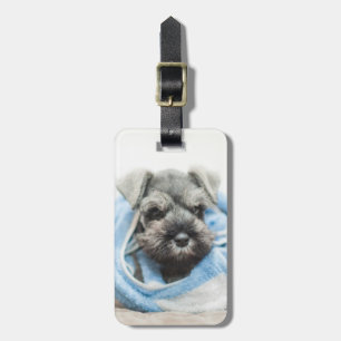 Welpe nach Bad Gepäckanhänger