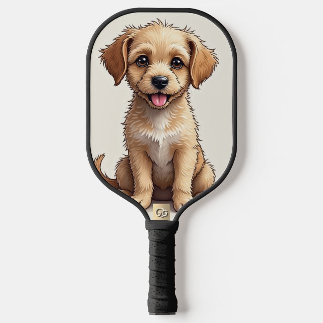 Welpe Nummer eins Pickleball Paddel Schläger (Vorderseite)