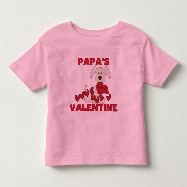 Welpe Papa's Valentine Tshirts und Geschenke (Vorderseite)