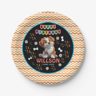 Welpe Party Geburtstag   Niedliches Kinderhundethe Pappteller