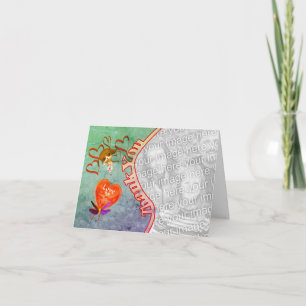 Welpe Red Hearts Vielen Dank Foto Card Dankeskarte