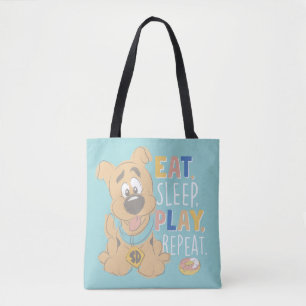 Welpe Scooby-Doo "Essen, schlafen, spielen, wieder