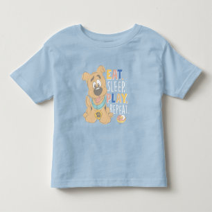 Welpe Scooby-Doo "Essen, schlafen, spielen, wieder Kleinkind T-shirt