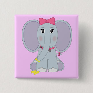 Welpe sortierter Elefant-Knopf Button