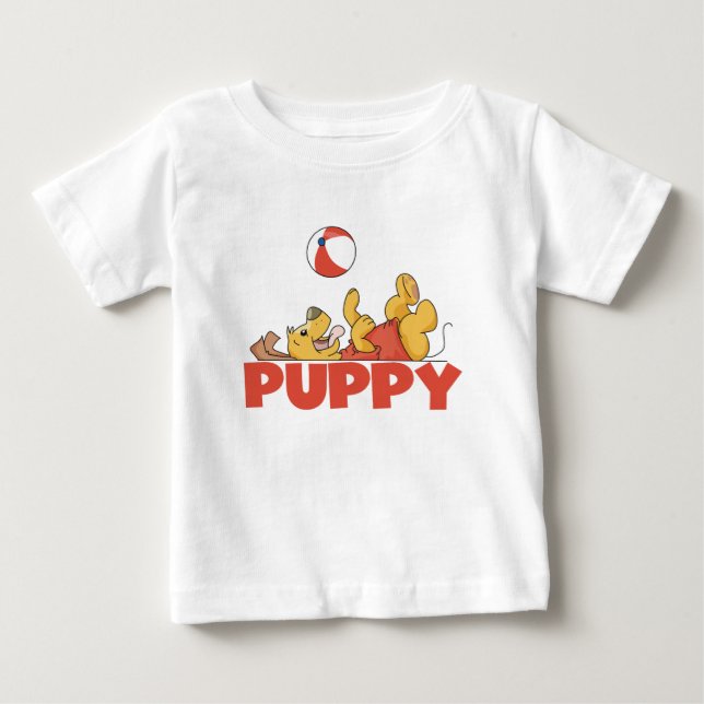 Welpe spielt T-Shirts und Geschenke (Vorderseite)