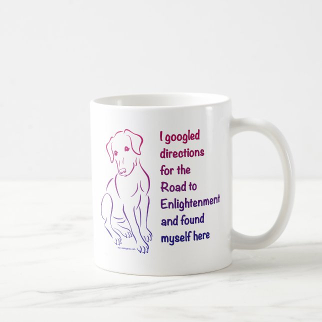 Welpe Straße zur Erleuchtung Tasse (Rechts)
