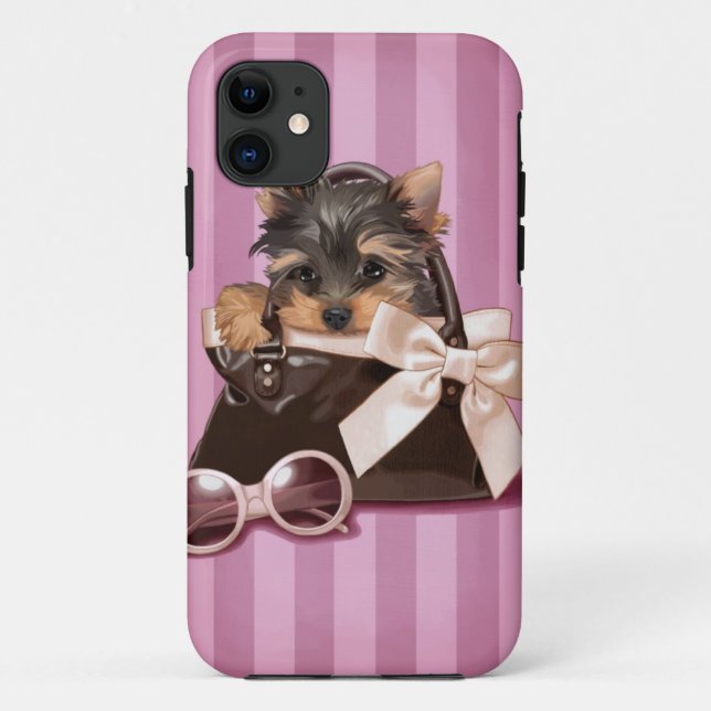 Welpe Yorkshires Terrier Case-Mate iPhone Hülle (Rückseite)