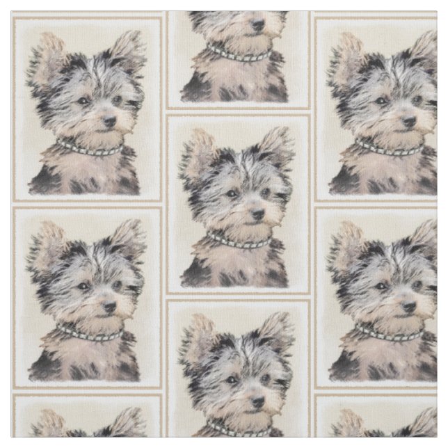 Welpe Yorkshires Terrier, der ursprüngliche Stoff (Muster)
