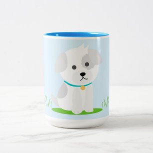 Welpe Zweifarbige Tasse