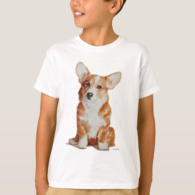 Welpecorgi-T - Shirt für Jungen (Vorderseite)