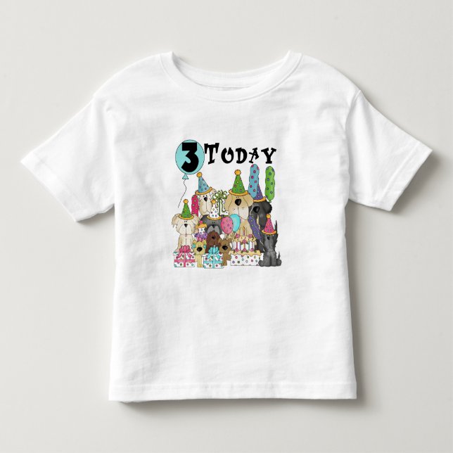 Welpen 3. Geburtstag Bash Tshirts und Geschenke (Vorderseite)