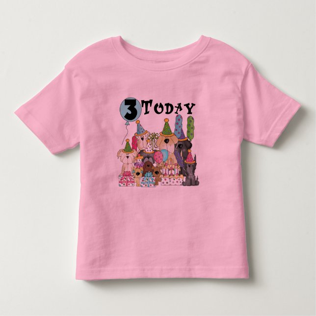 Welpen 3. Geburtstag Bash Tshirts und Geschenke (Vorderseite)