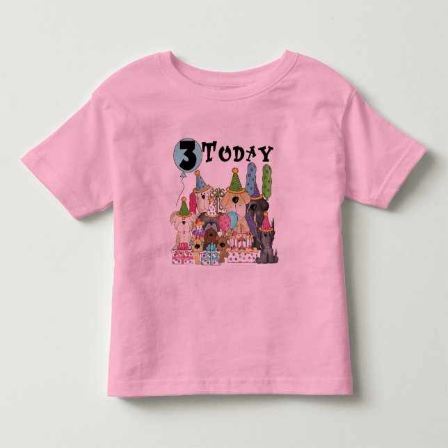 Welpen 3. Geburtstag Bash Tshirts und Geschenke (Vorderseite)