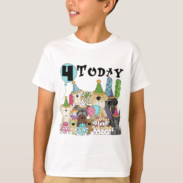 Welpen 4. Geburtstag Bash Tshirts und Geschenke (Vorderseite)