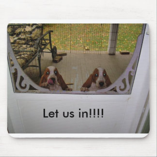 Welpen an der Hintertür, ließen uns herein!!!! Mousepad