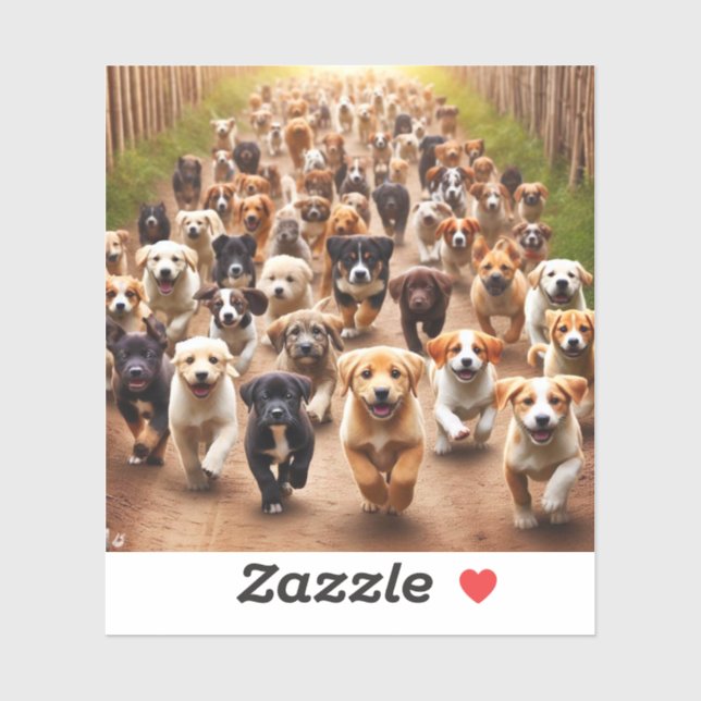 Welpen Aufkleber (Blatt)