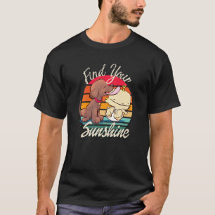 Welpen Baby Sonnenschein Sonnenuntergang Hundemama T-Shirt