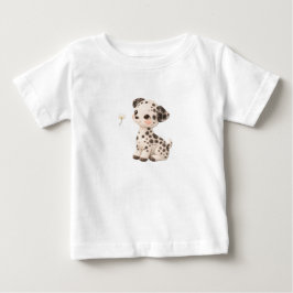 Welpen-Baby-T-Shirt – Süße gepunktete und gestreif Baby T-shirt
