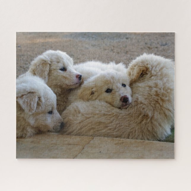 Welpen des Tierschutzes Puzzle (Horizontal)