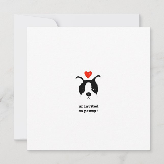 Welpen Einladung (Vorderseite)