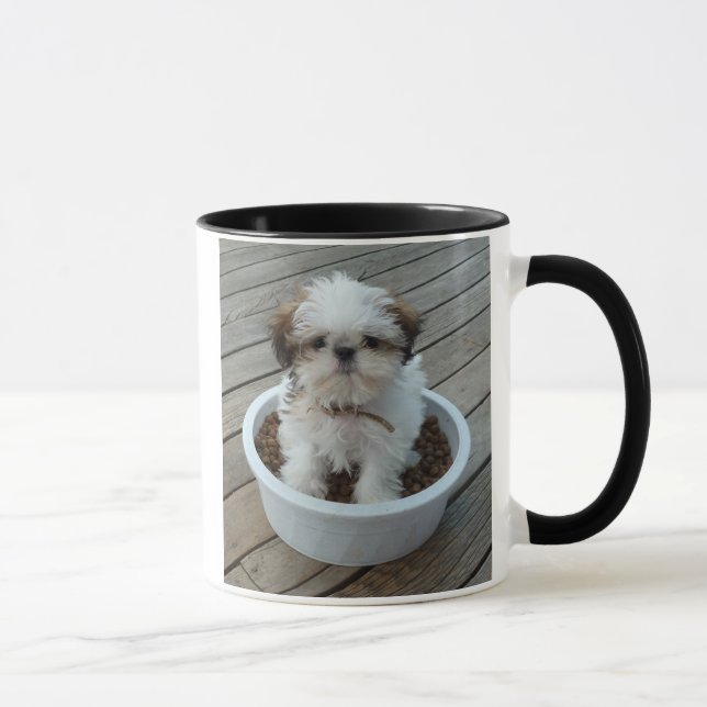 Welpen-Foto-Tasse Shih Tzu Tasse (Rechts)
