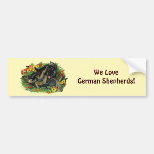 Welpen Garten Autoaufkleber