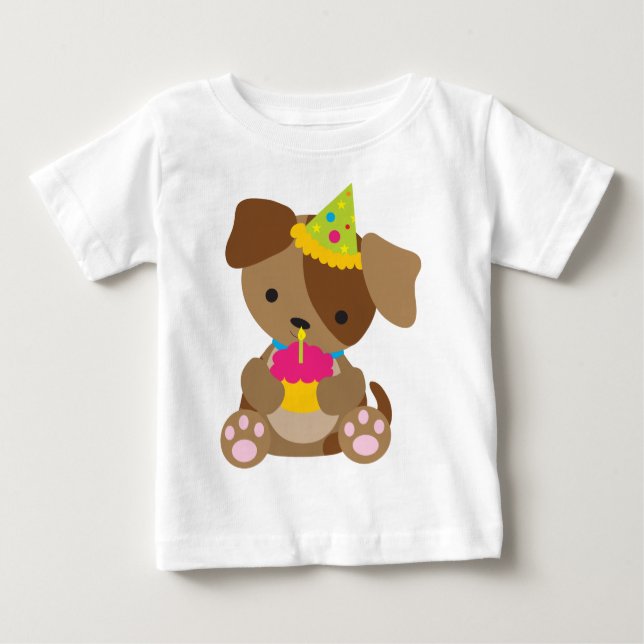 Welpen-Geburtstag Baby T-shirt (Vorderseite)