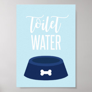 Welpen-Geburtstagsparty-Schild Toilettenwasser bla Poster