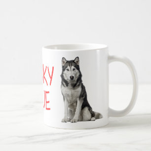Welpen Hund Lover Niedlichen sibirischen Husky Kaffeetasse