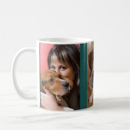 Welpen Hund über 3 Fotos Geschenk Kaffeetasse