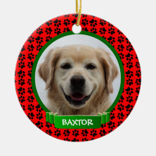 Welpen-Hundehaustier-Foto personalisiert Keramik Ornament