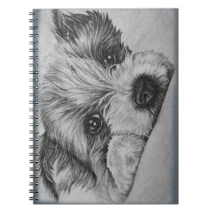 Welpen-Hundezeichnen der Tier-Kunst Notizblock