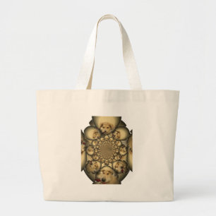 Welpen-Kaleidoskop-Kunstposter Jumbo Stoffbeutel