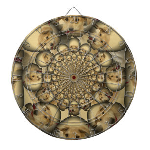 Welpen-Kaleidoskop-Kunstprint Dartscheibe