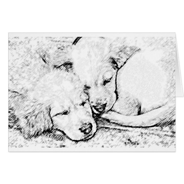 Welpen-Karte (Vorderseite (Horizontal))