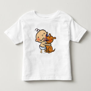 Welpen-Küsse für das Baby Kleinkind T-shirt