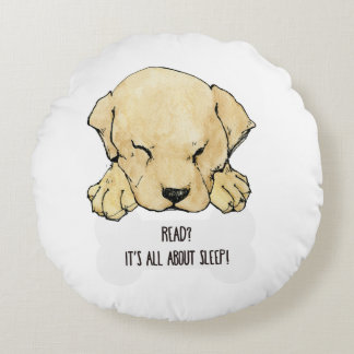 Welpen-Labrador-Lieben, ringsum Kissen zu lesen