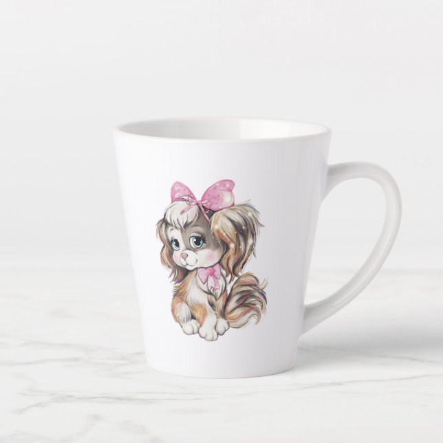 Welpen-Latte-Tasse Milchtasse (Rechts)