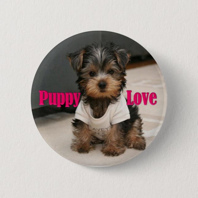 Welpen-Liebe Button (Vorderseite)